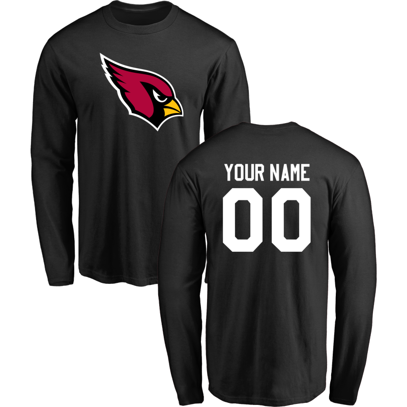 Men Arizona Cardinals NFL Design-Your-Own Long Sleeve T-Shirt